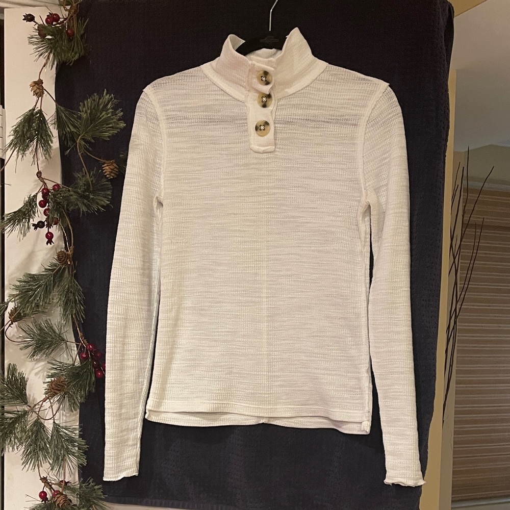 We The Free Cream Button-Up Top